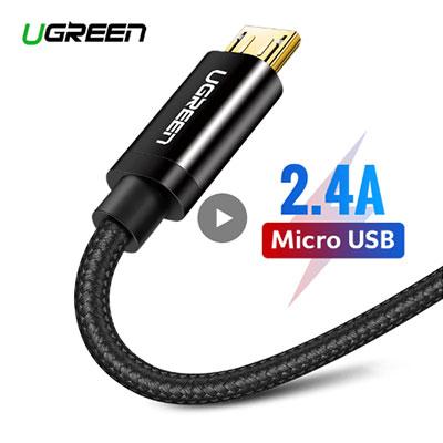Ugreen шнур для быстрой зарядки телефона Micro USB